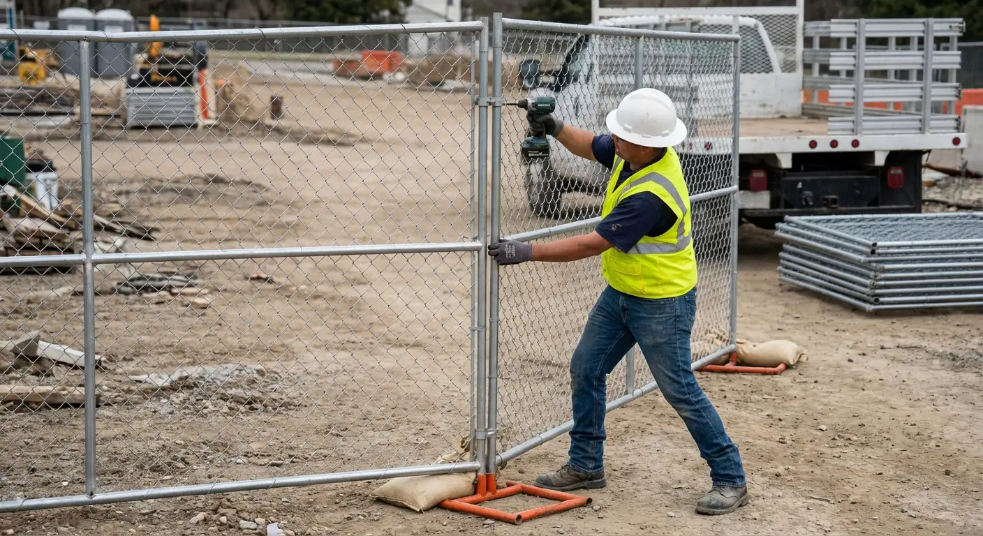 Modular fence reconfiguration system in action in Tigard, OR
