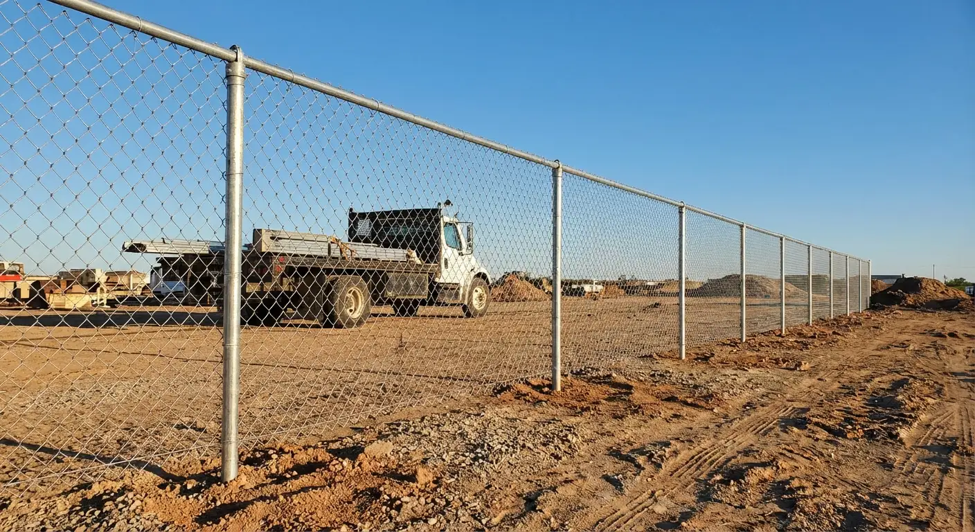 Wind-rated temporary fencing site in Tigard, OR