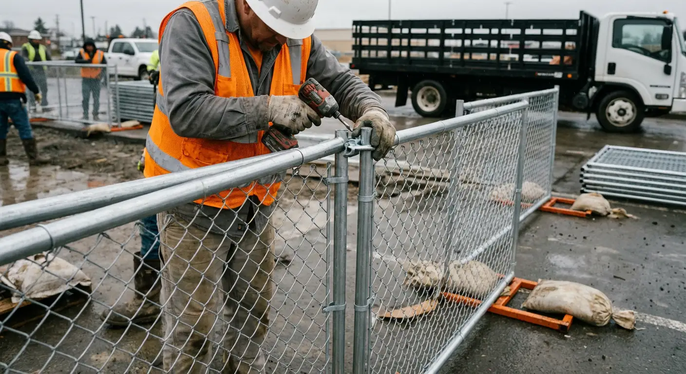 Physical security fencing for site investigation in Tigard, OR