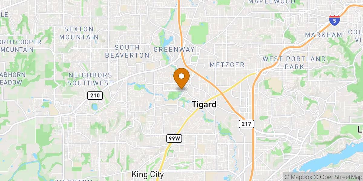 North Tigard neighborhood map in Tigard, OR