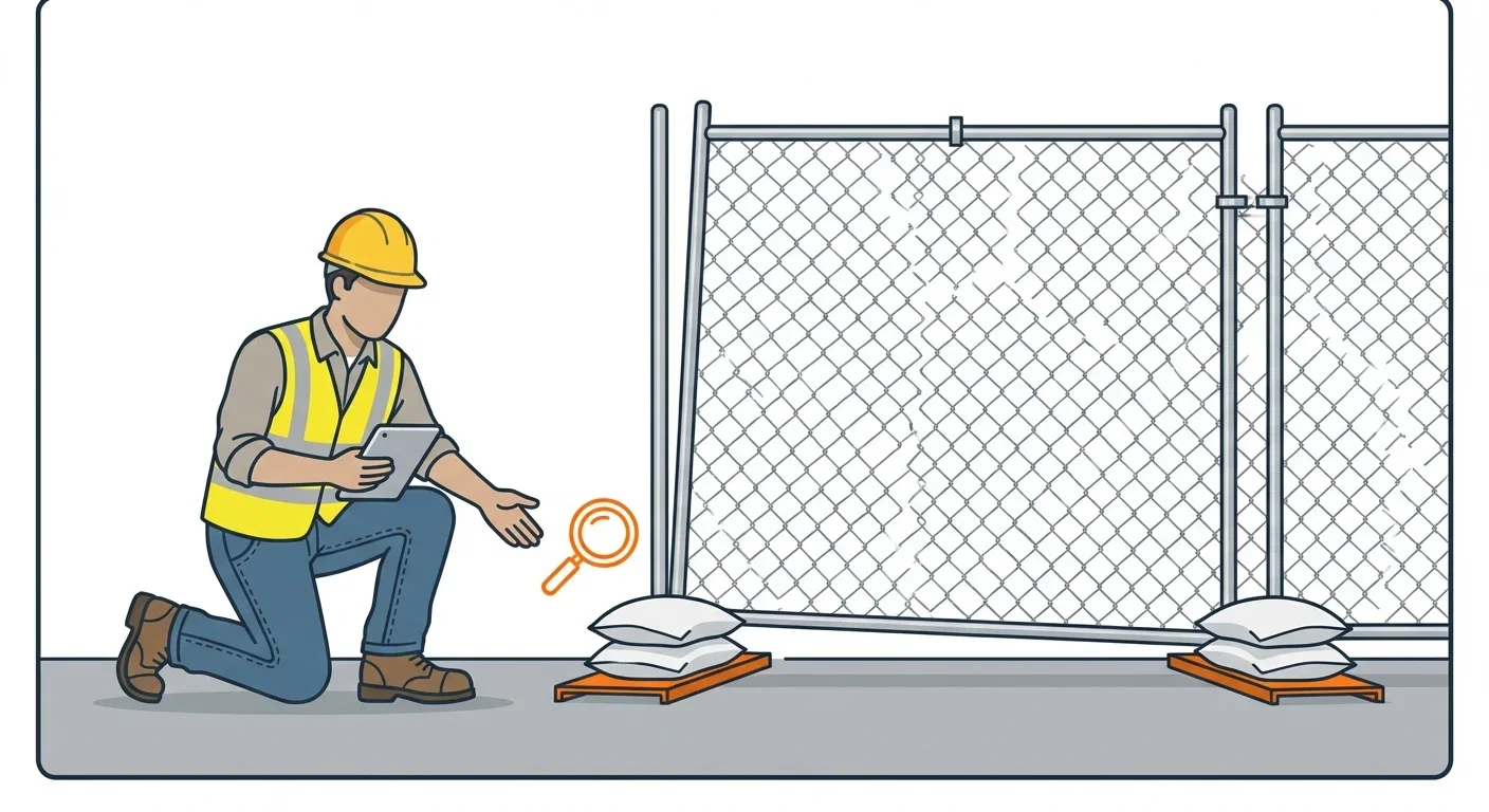 Diagram showing causes of temporary fence instability in Tigard, OR
